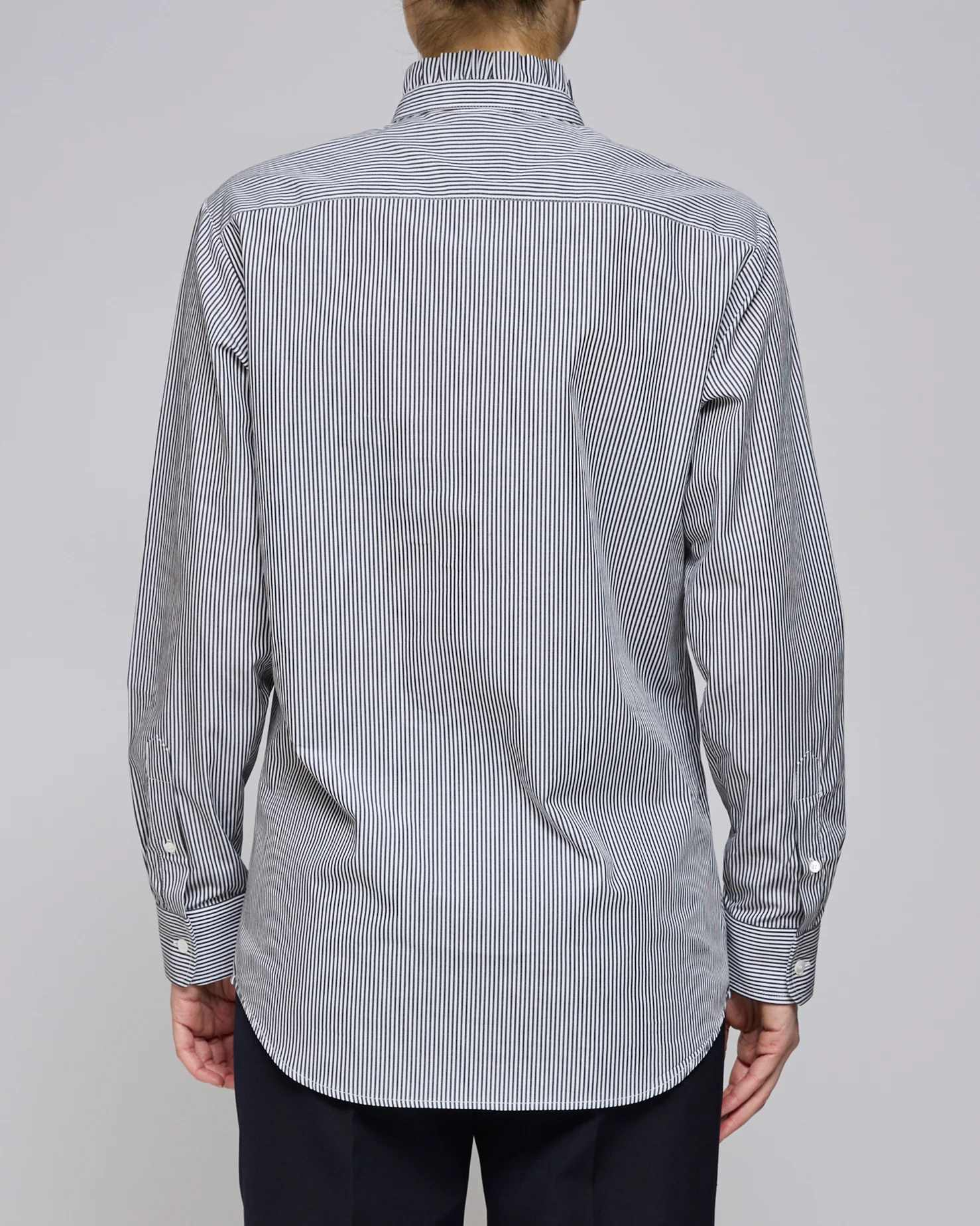 A.P.C. False Black À Col Volanté Blouse - Image 3
