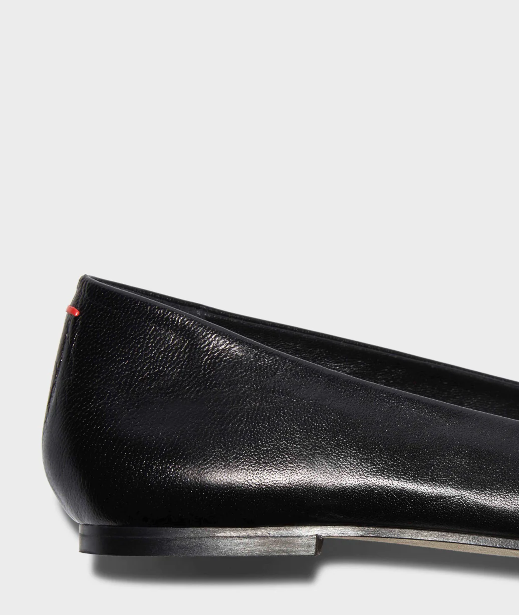 Aeyde Black Nappa Leather Cassy Flats - Image 4