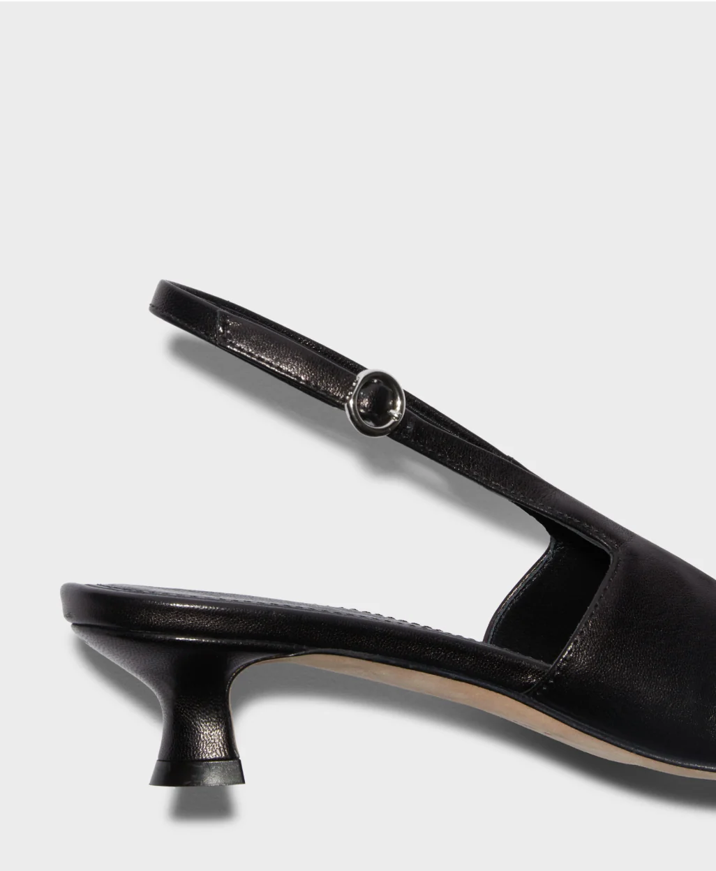 Aeyde Nappa Black Catrina Kitten Heels - Image 4
