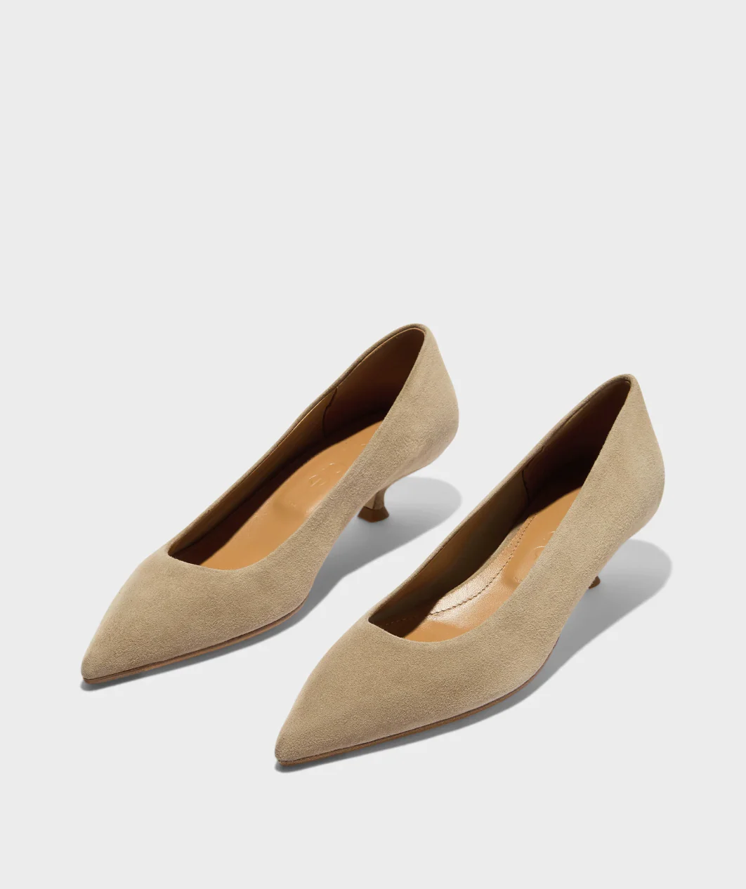 Aeyde Sand Cari Kid Suede Leather Pumps - Image 3