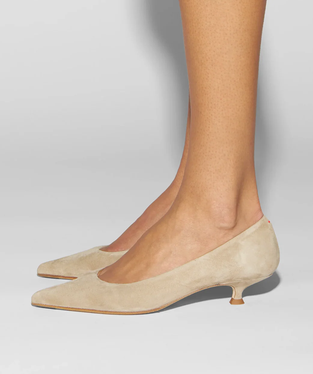 Aeyde Sand Cari Kid Suede Leather Pumps - Image 5