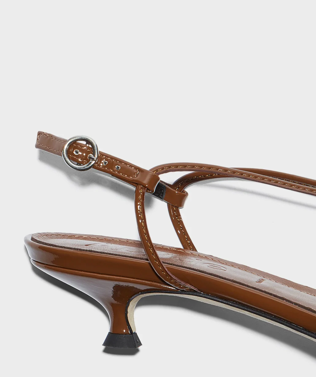 Aeyde Amara Tobacco Patent Calf Leather - Image 5