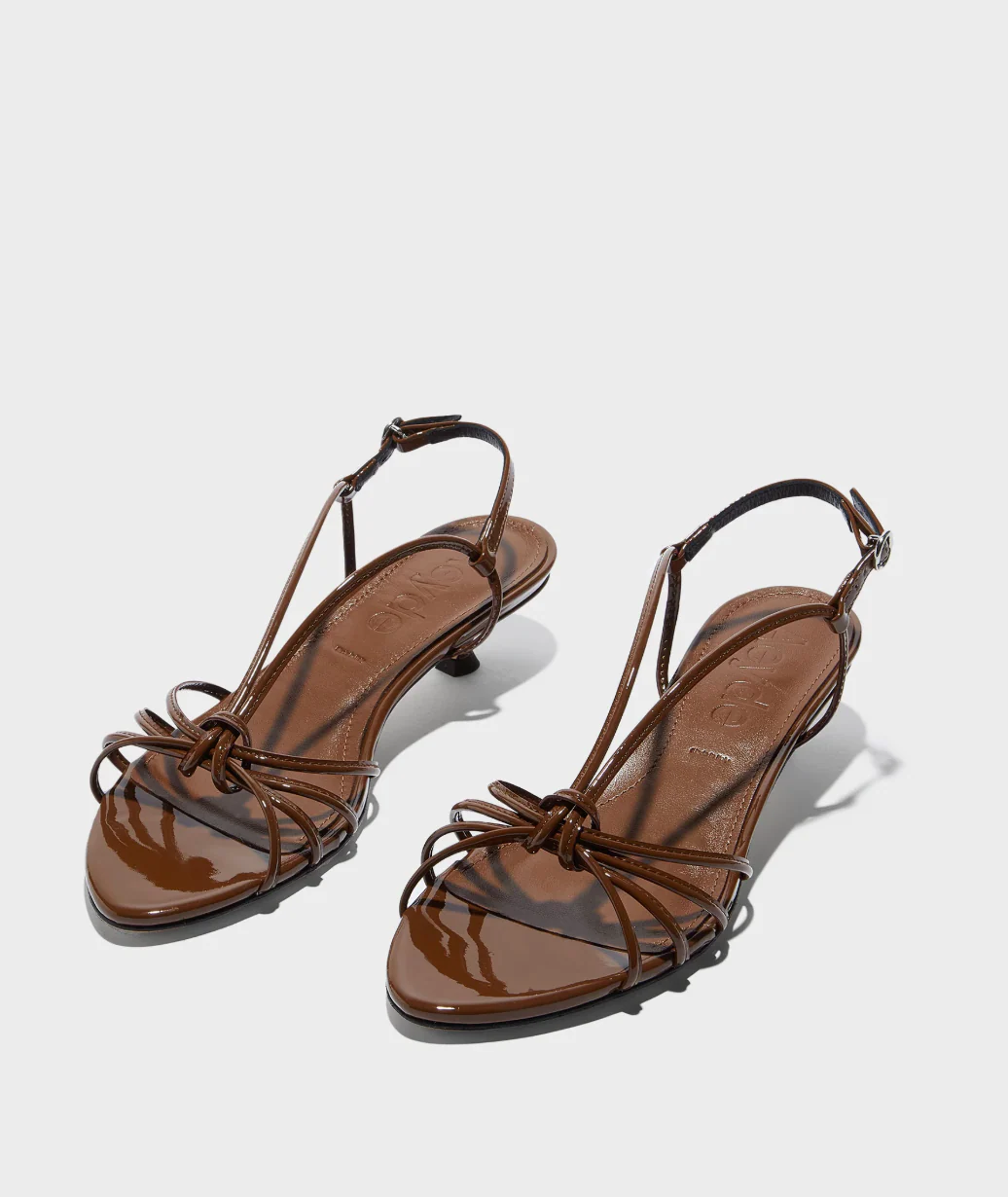 Aeyde Amara Tobacco Patent Calf Leather - Image 6