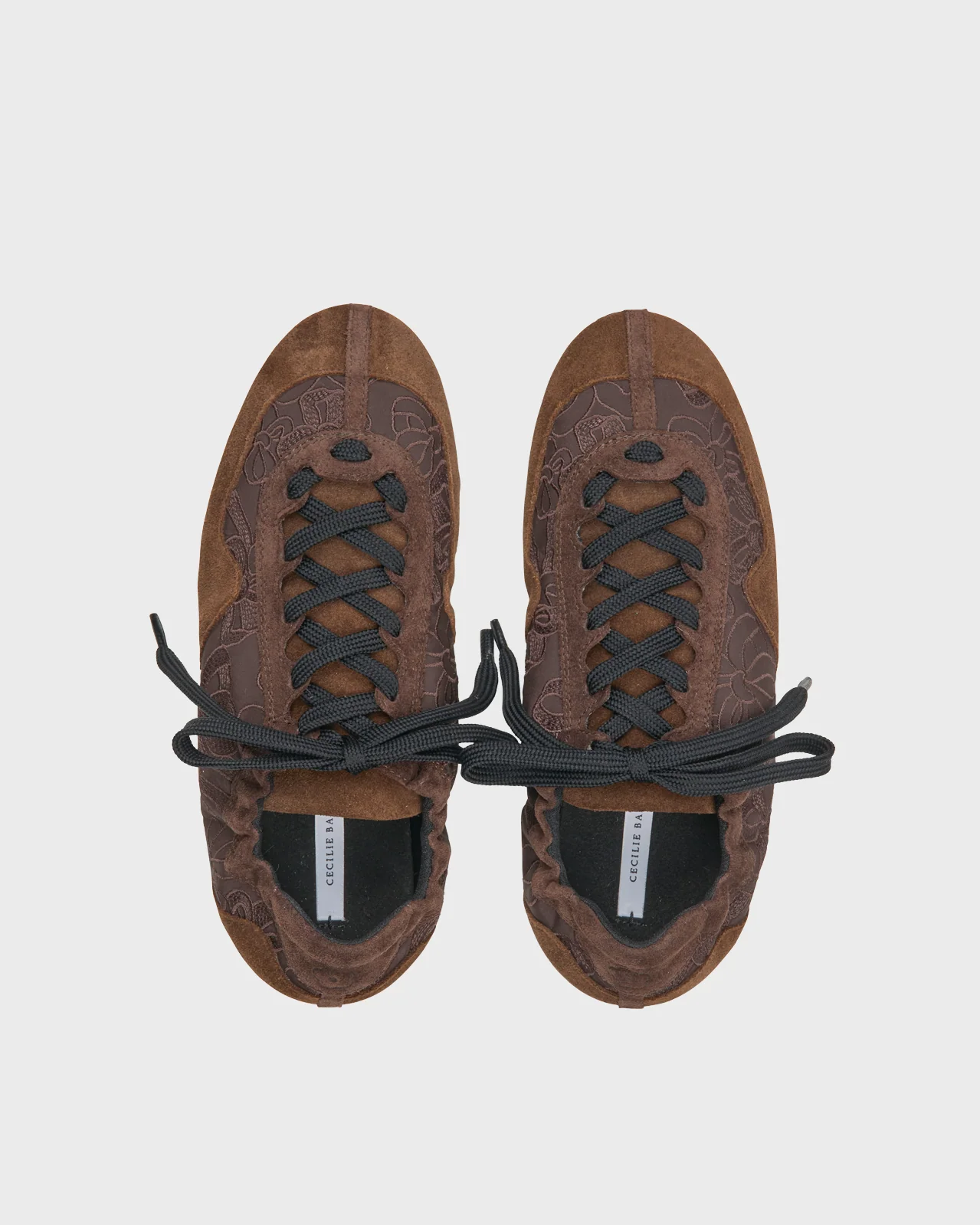 Cecilie Bahnsen Brown Blaise Soft Suede Sneakers - Image 3