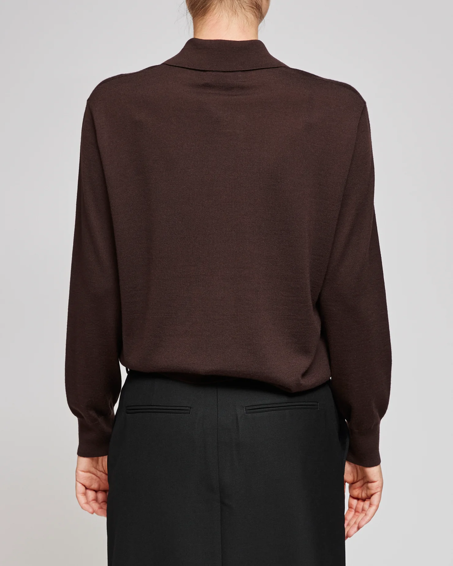 Dries Van Noten Dark Brown Tuno Polo - Image 3