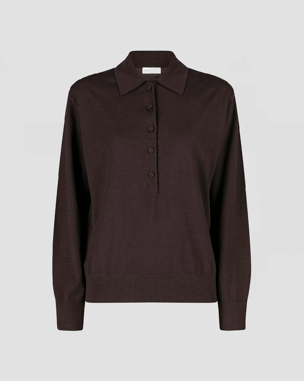 Dries Van Noten Dark Brown Tuno Polo - Image 4