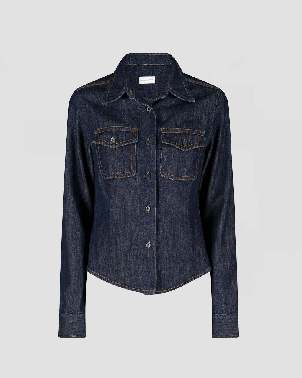 Dries Van Noten Indigo Cellie Shirt - Image 4
