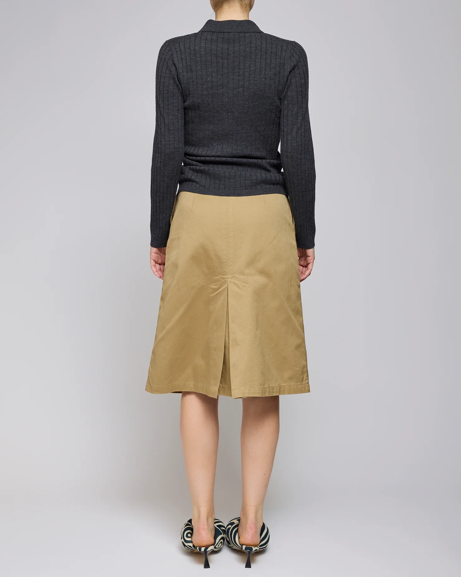 Jeanerica Beige Carla Skirt - Image 3