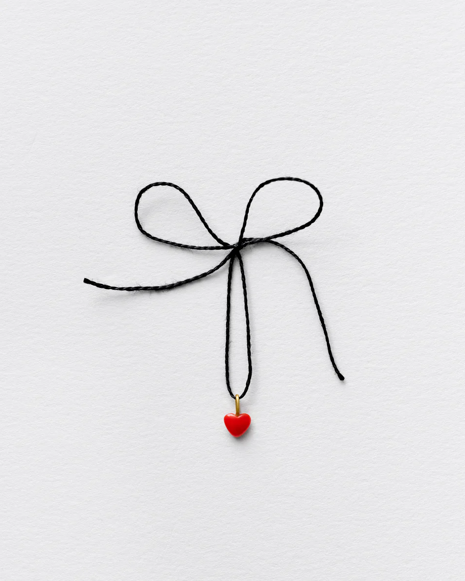 Jo Riis-Hansen Red Tiny Heart Pendant