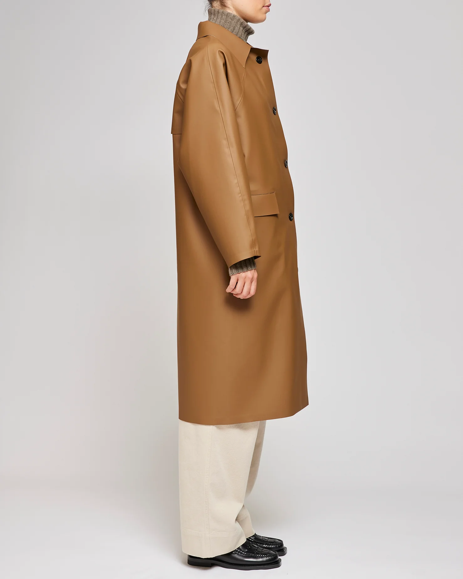 Kassl Editions Camel Original Below Rubber Coat - Image 2