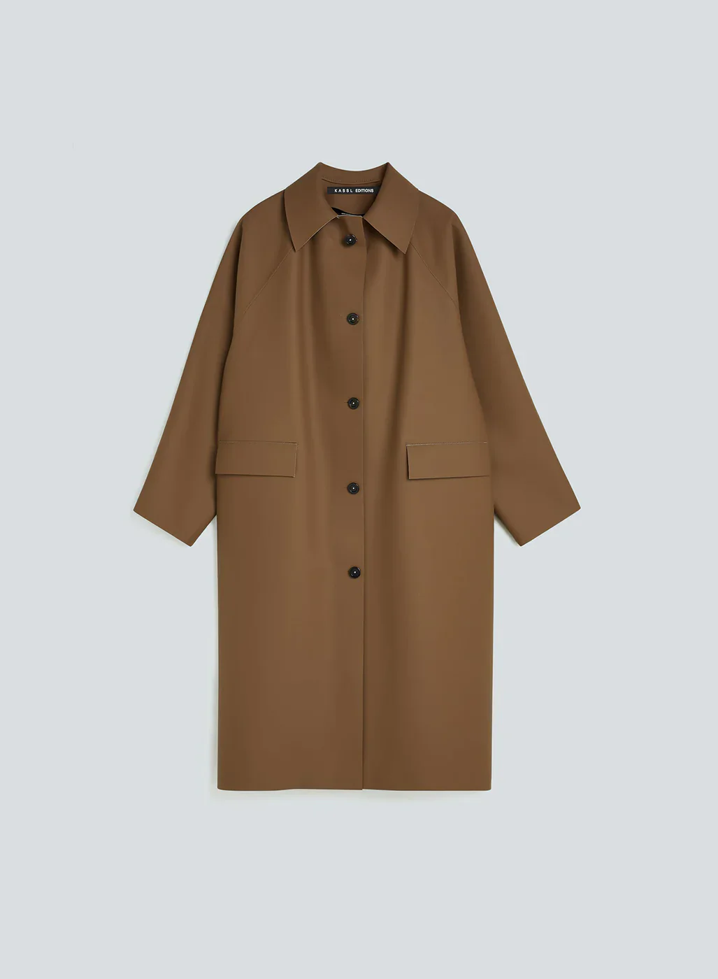 Kassl Editions Camel Original Below Rubber Coat - Image 4