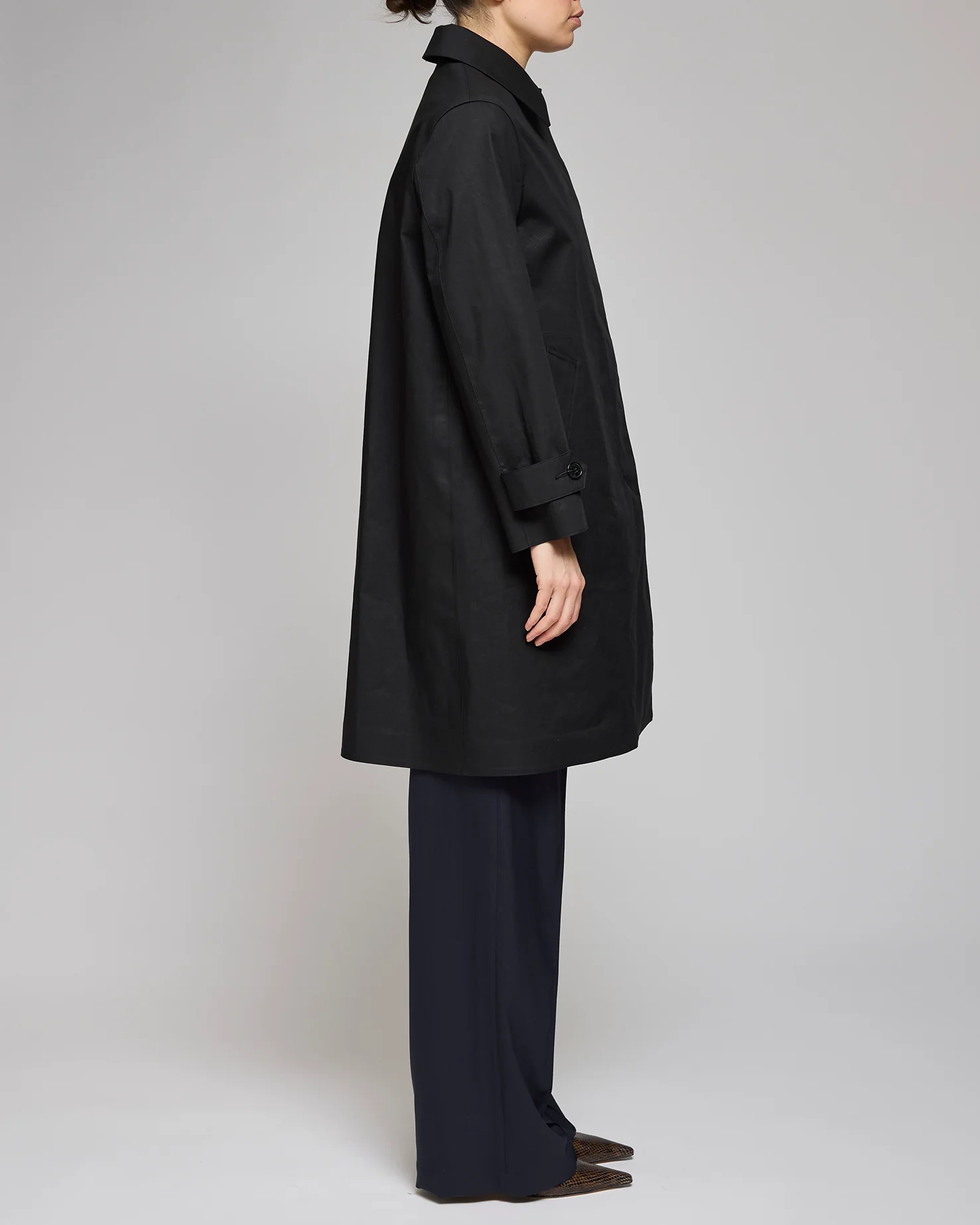 Mackintosh Black Banton Coat - Image 3