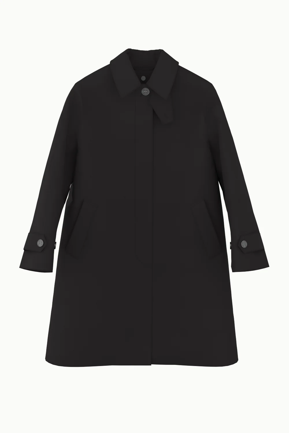 Mackintosh Black Banton Coat - Image 4