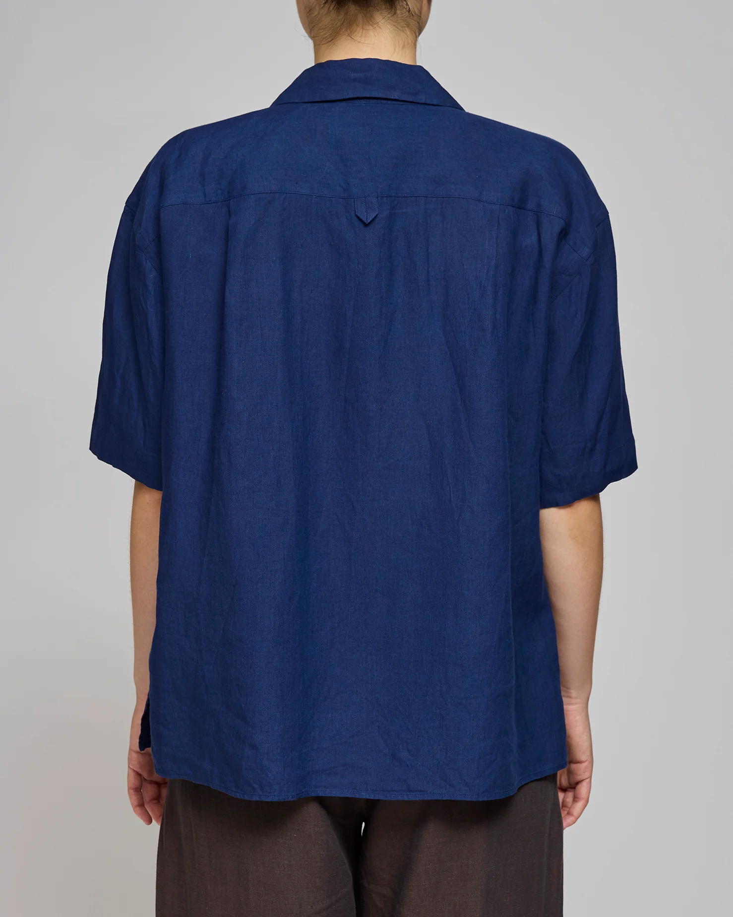 Margaret Howell Deep Blue Fly Placket Shirt - Image 4