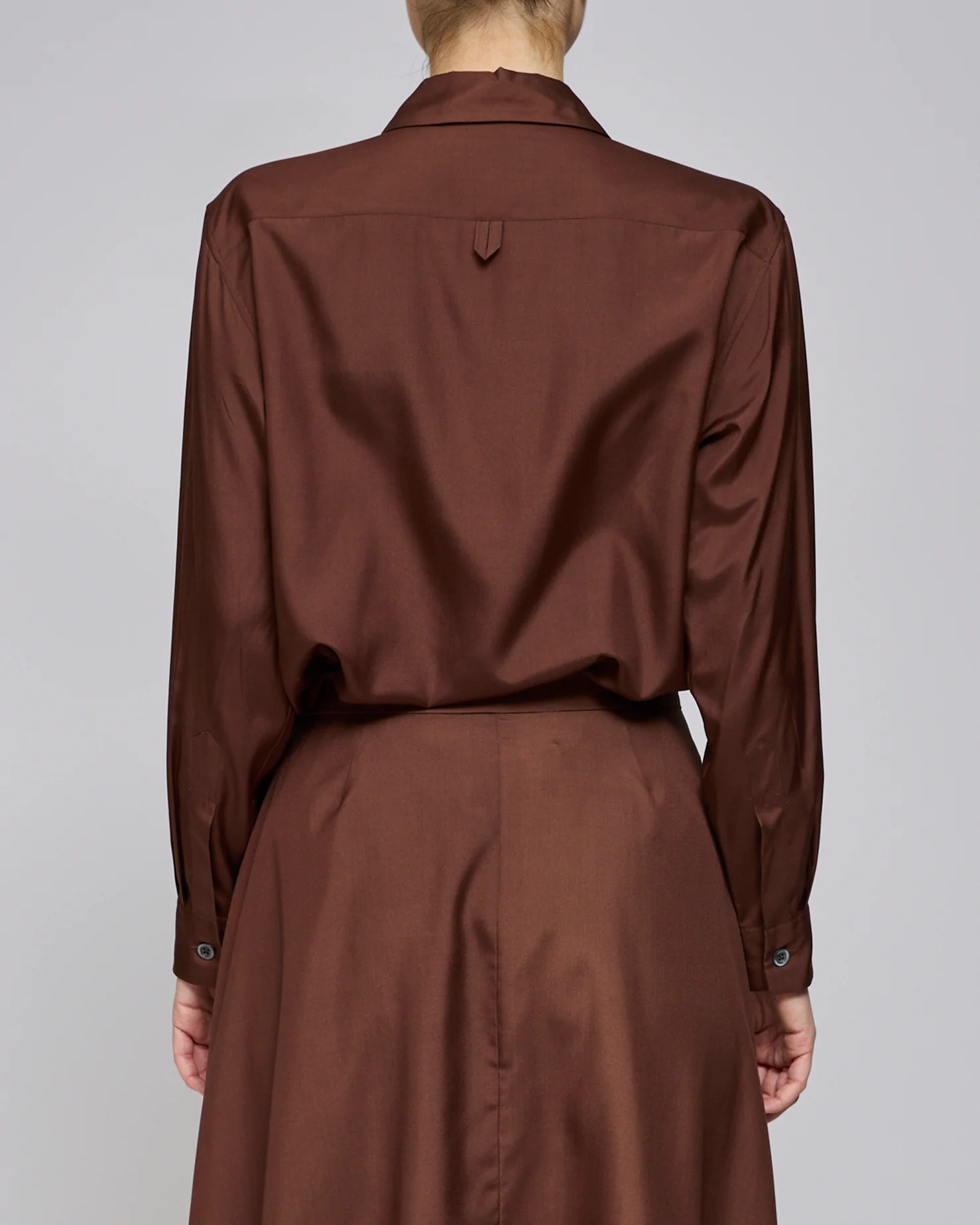 Margaret Howell Rich Brown Simple Shirt - Image 3