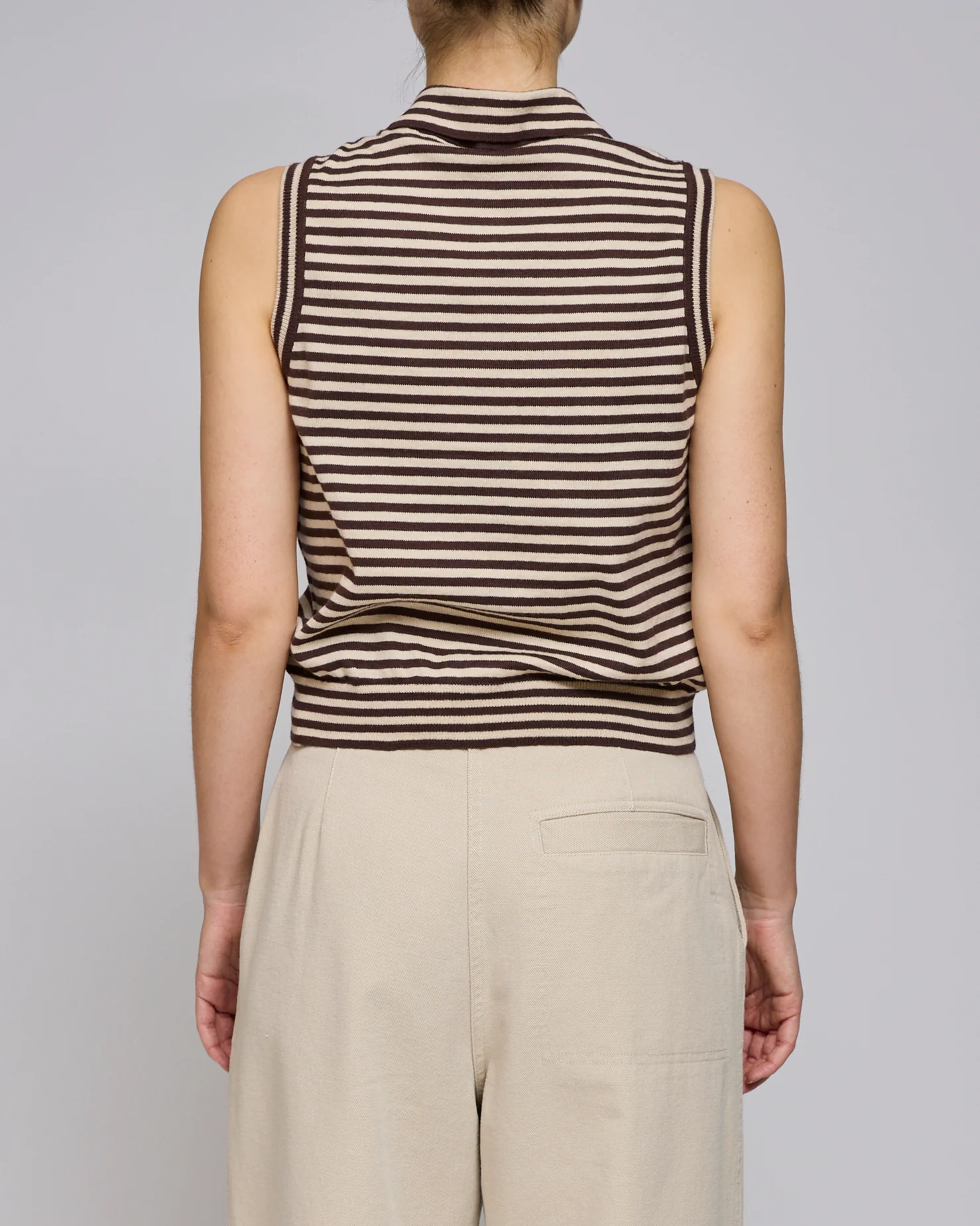 Rachel Comey Sand-Brown Pola Vest - Image 3