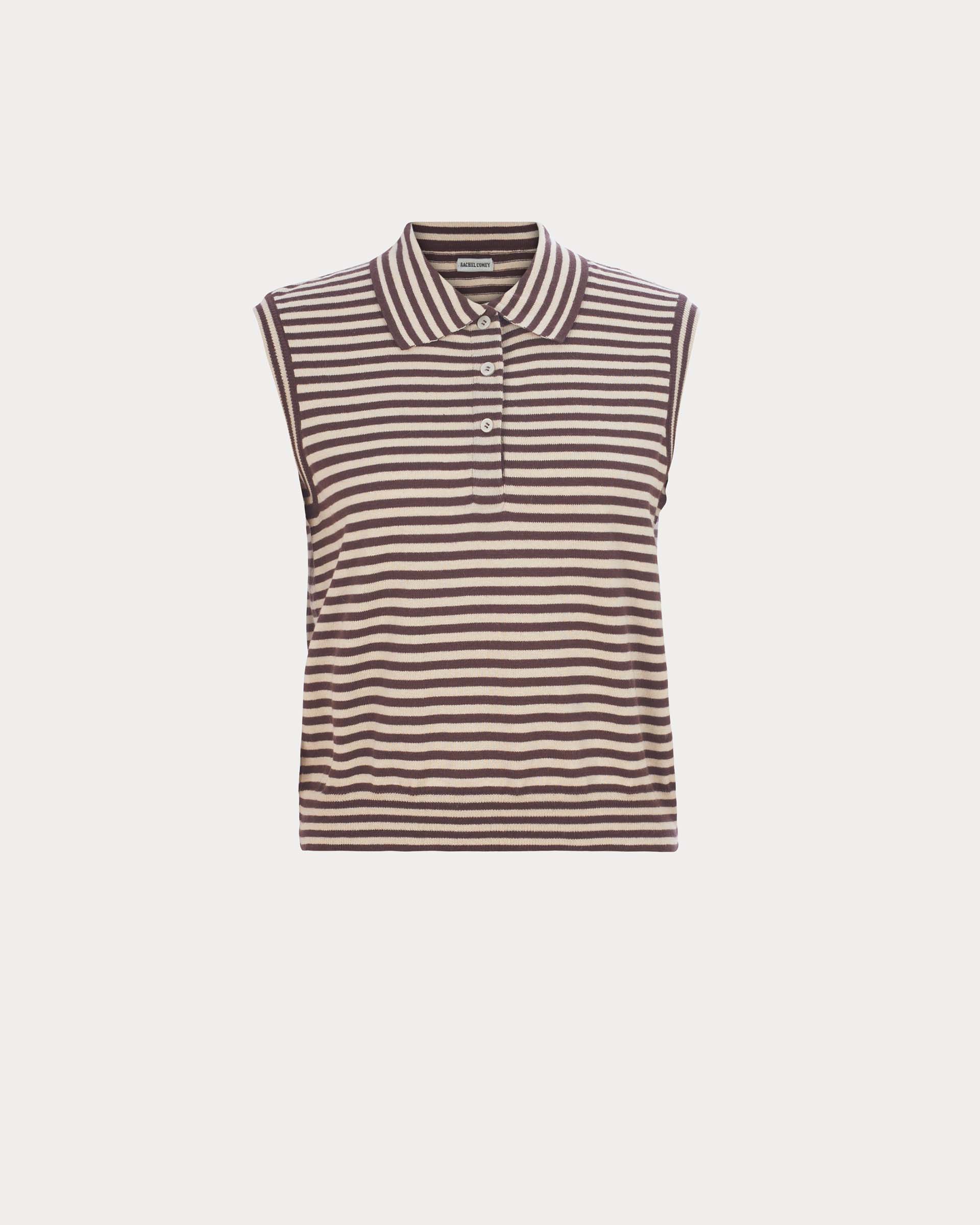 Rachel Comey Sand-Brown Pola Vest - Image 4