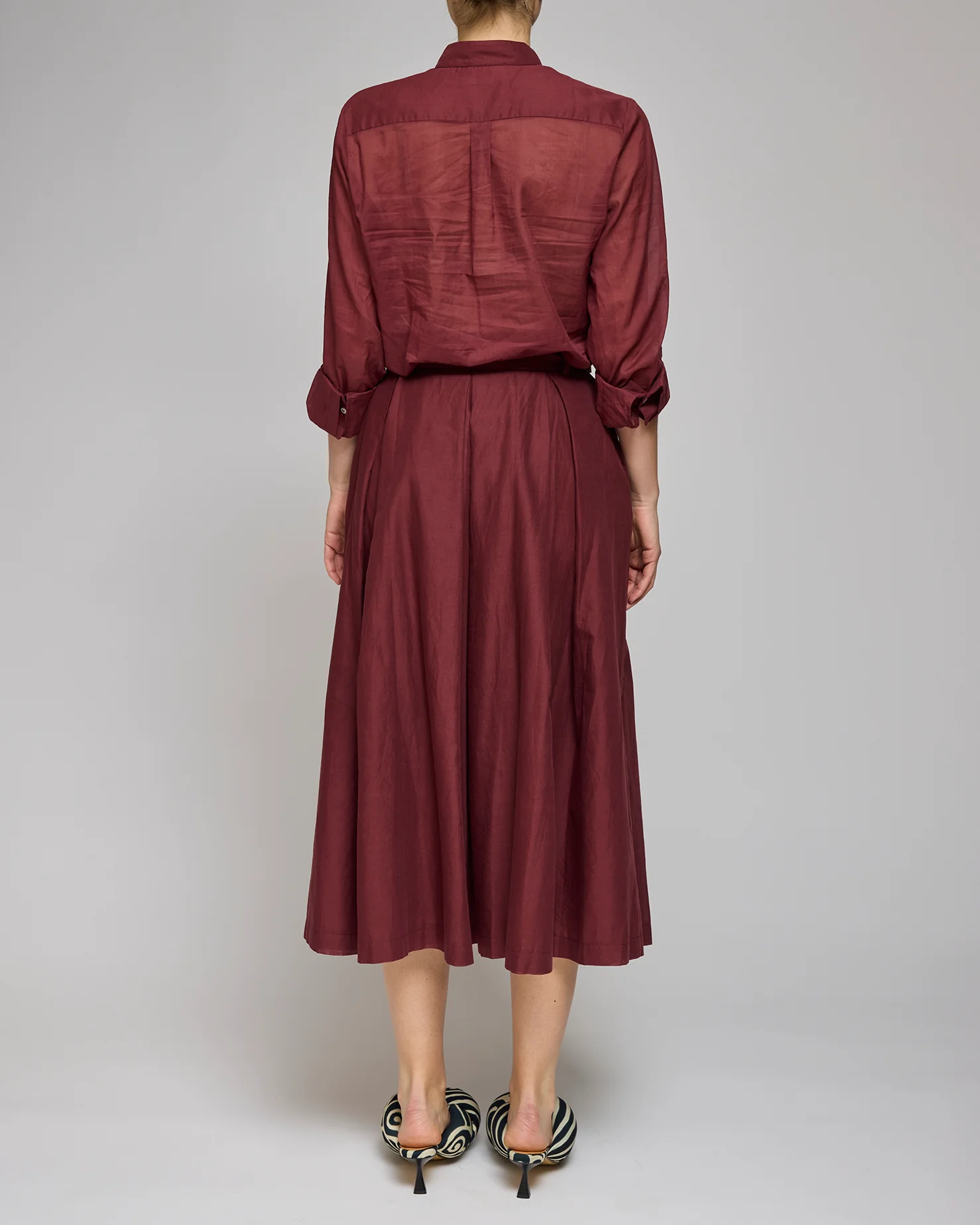 Rika Studio Bordeaux Rose Skirt Tie - Image 3