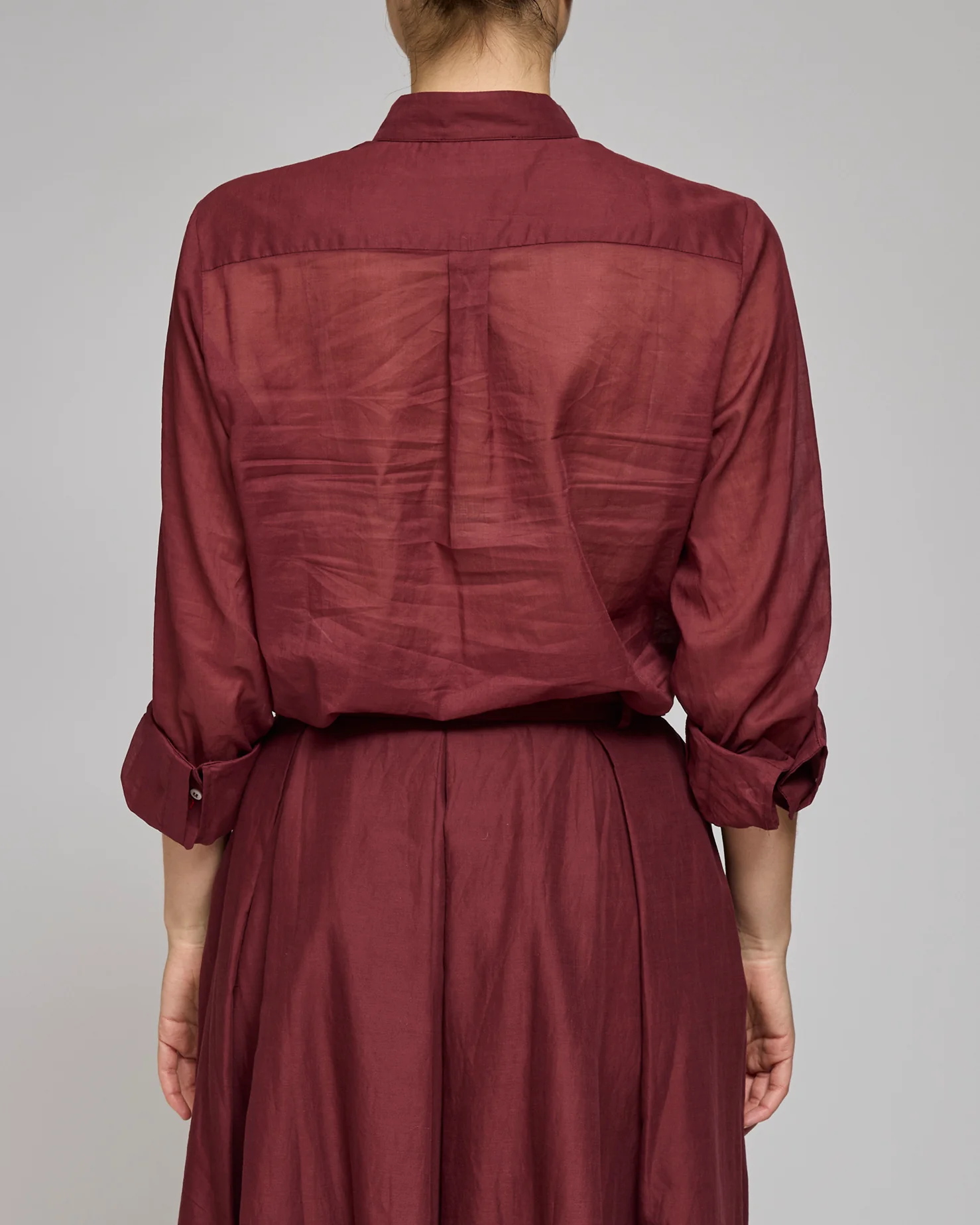 Rika Studios Bordeaux Carolina Shirt - Image 3