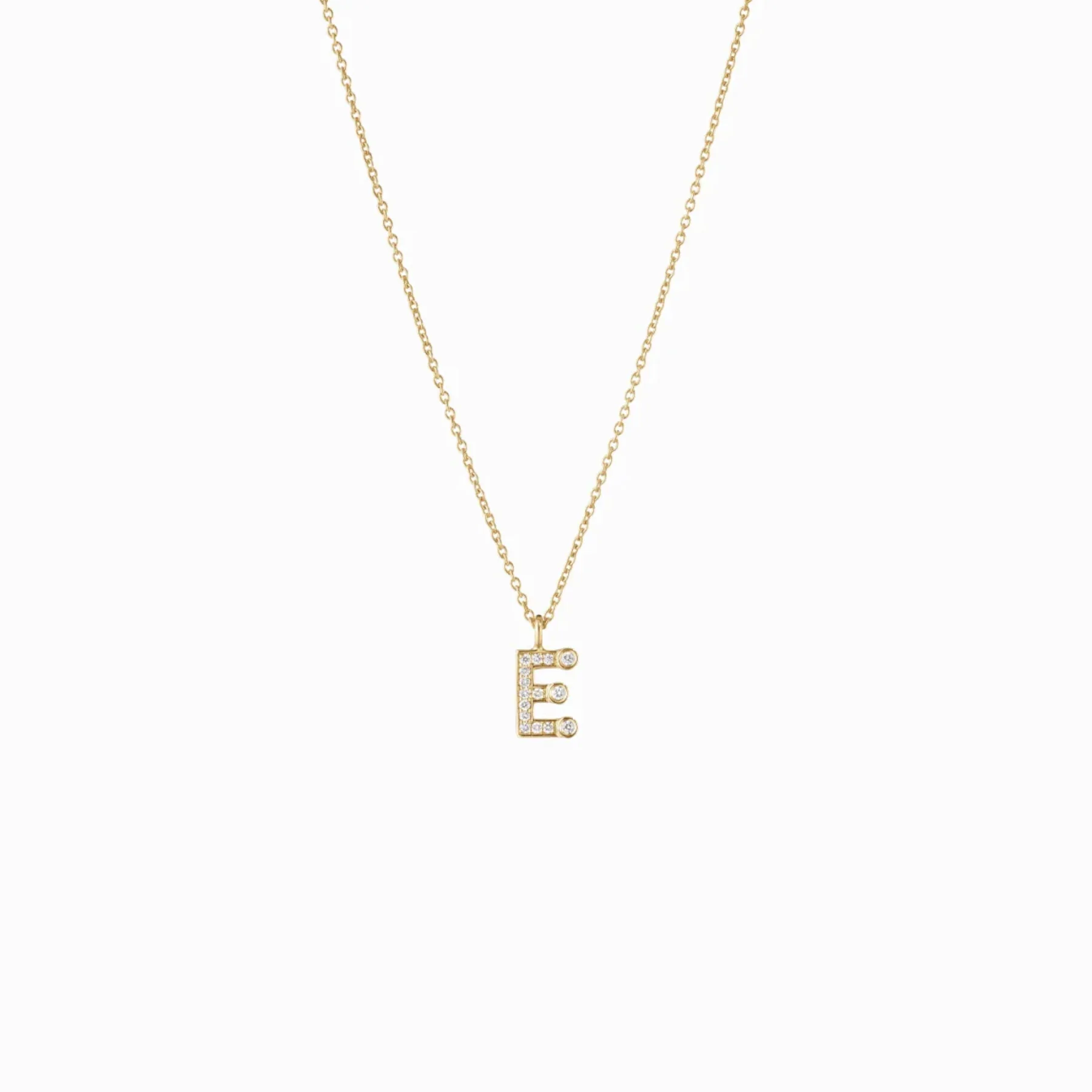 Sophie Bille Brahe Simple Letter E Necklace
