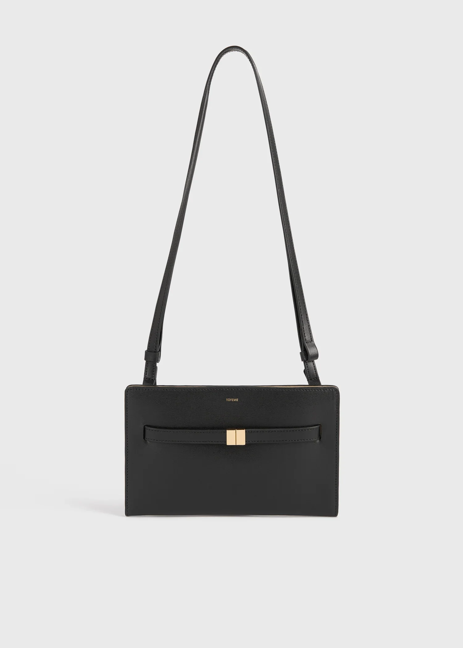 Toteme Black Belted Leather Crossbody