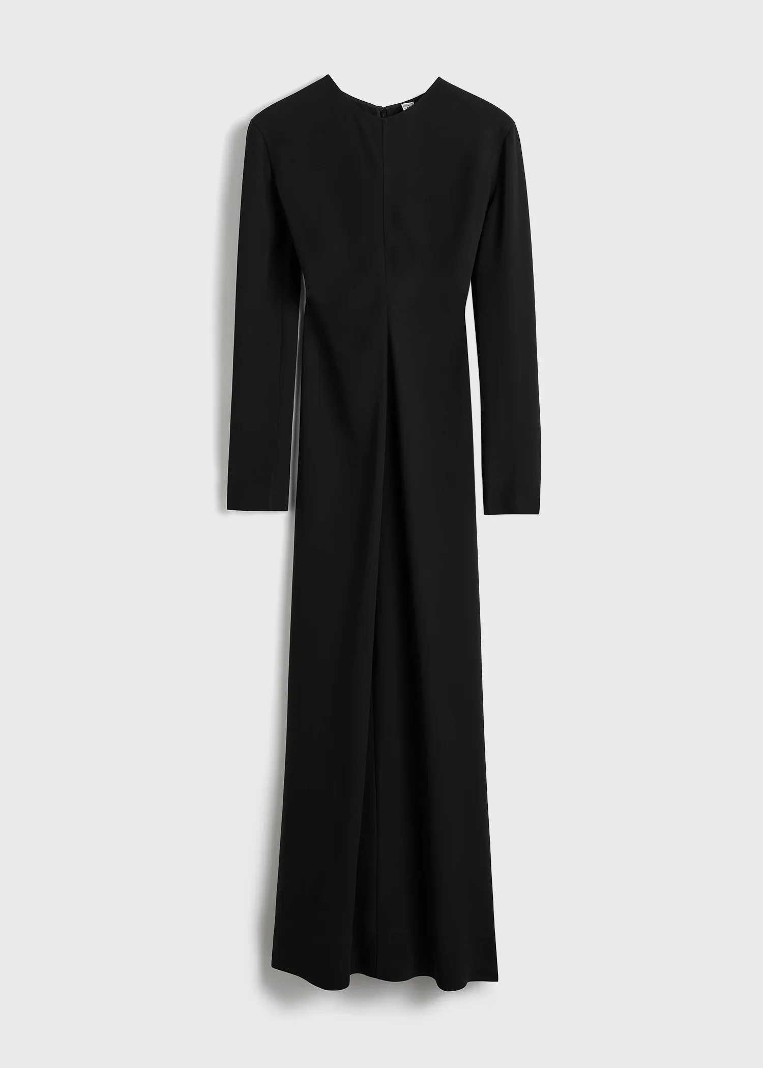 Toteme Black Long-Sleeve Slouch Waist Dress - Image 4
