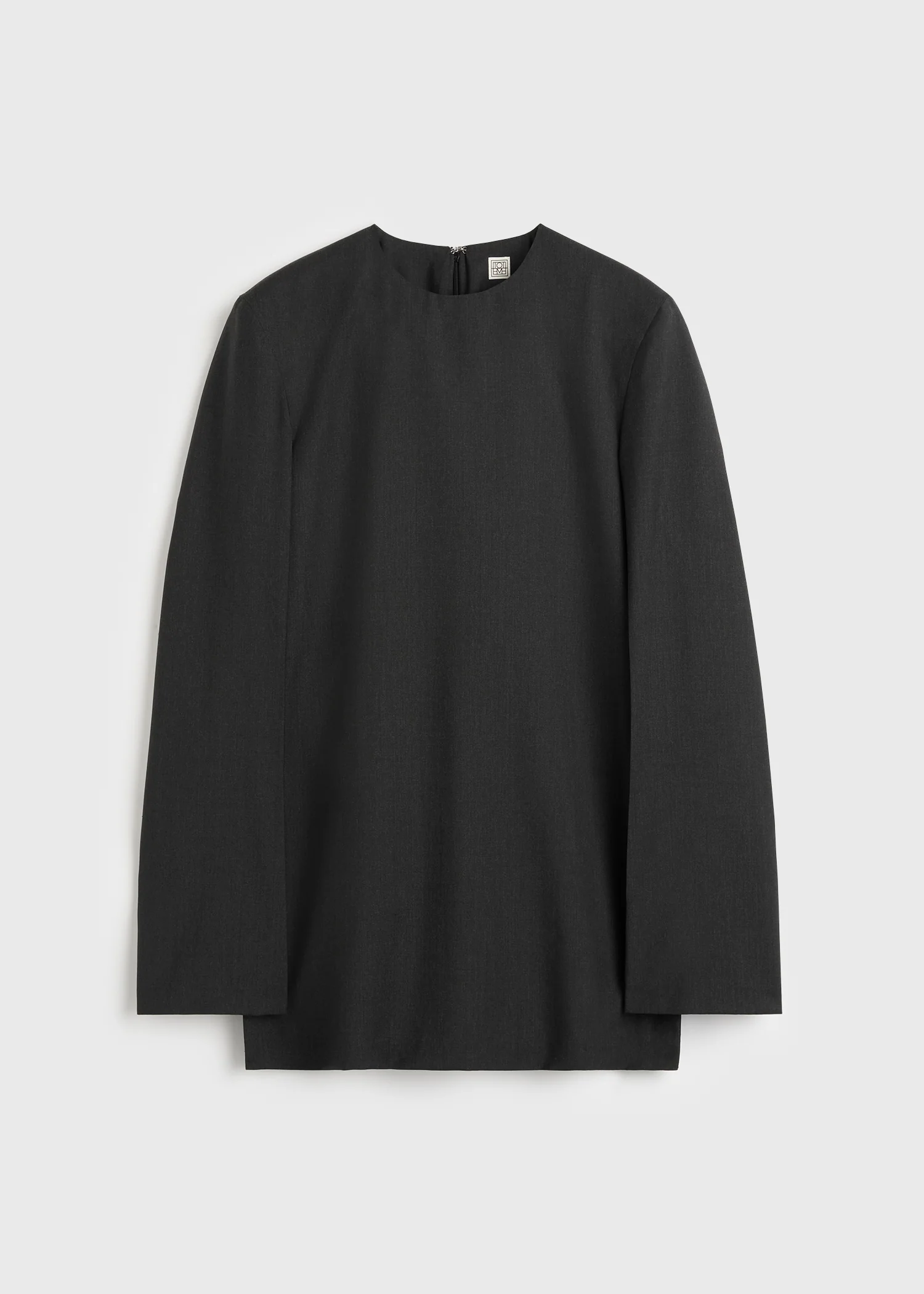 Toteme Charcoal Melange Tailored Dinner Blouse - Image 4